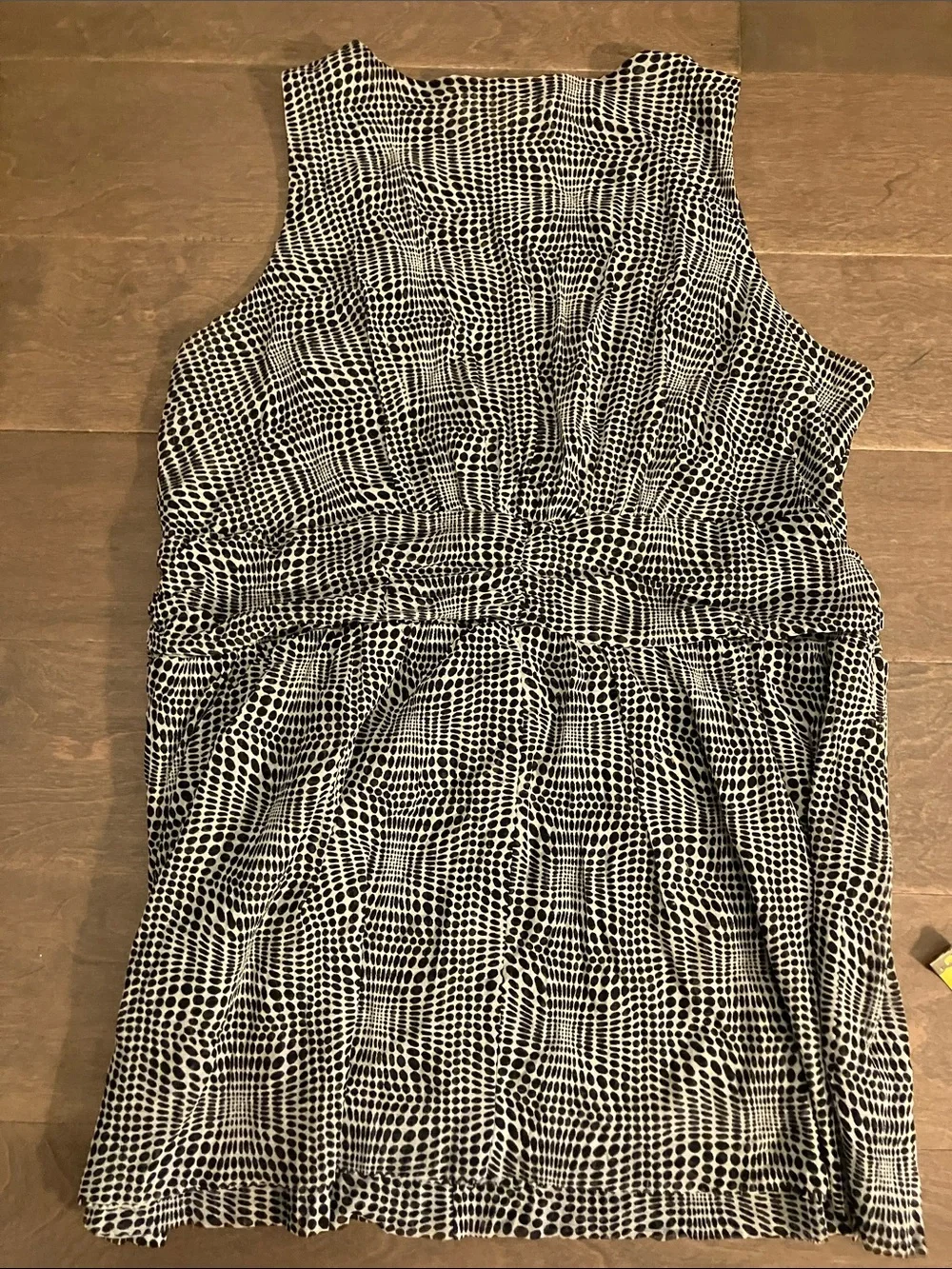 Michael Kors Black and White Geometric Sleeveless top